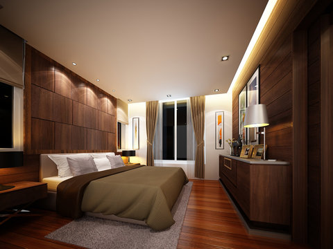 3d render of interior bedroom