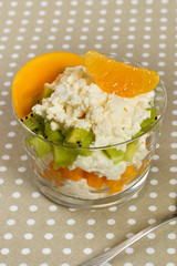 Cottage Cheese Dessert with Tangerine