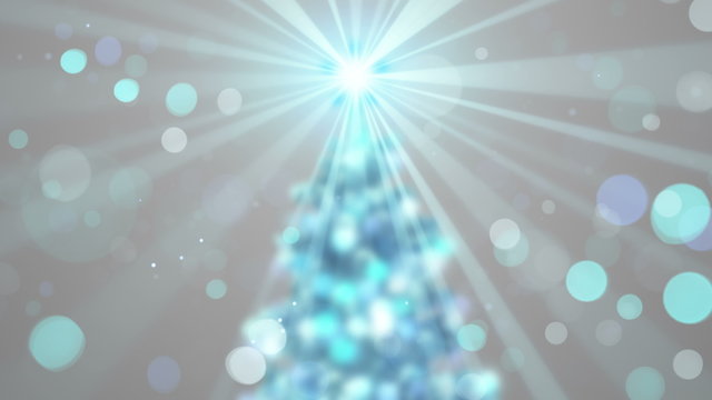 blurred christmas tree shine animation seamless loop 4k (4096x2304)

