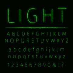 Alphabet of lights