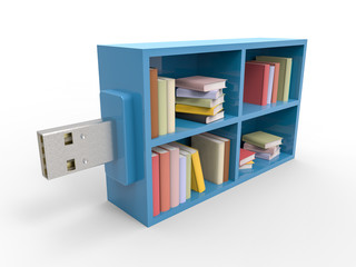 USB Bookshelf Flash Drive