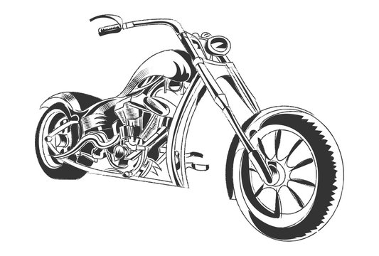 los angeles motorbike illustration tee shirt graphic design