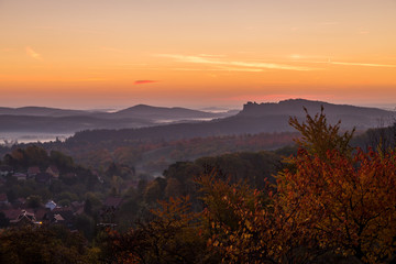 Sonnenaufgang Harzer Vorland
