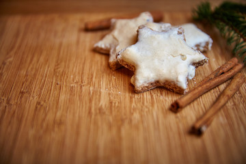 Christams cookies on table