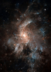 Obraz premium galaxy in a free space