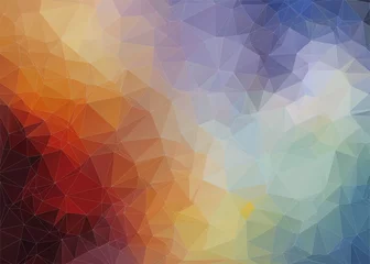 Poster Im Rahmen Abstract   colorful background with angulars © igor_shmel