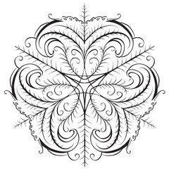 decorative elements in vintage style for decoration layout, framing, for tektsta for advertising, vector illustration hands