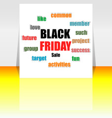 Obraz premium Black Friday sale inscription design template. Black Friday banner. Vector illustration