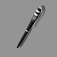 Шариковая ручка черного цвета