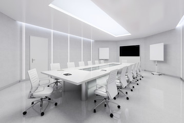 Modern Meeting Room. 3d Illustration.