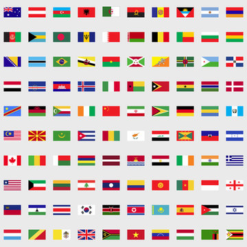 Flags of the world set
