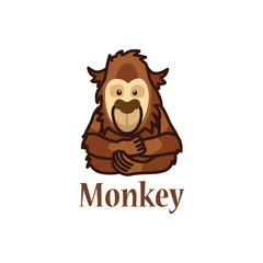 Illustration which depicts a monkey