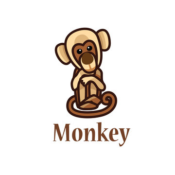 Illustration which depicts a monkey
