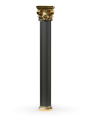 Gold And Black Classic Corinthian Column