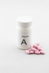 Bottle of vitamin A