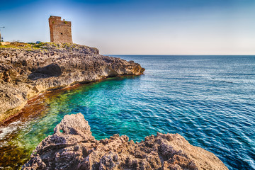 Coasting tower in Salento on the Ionian Sea