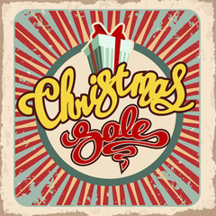 christmas sale retro