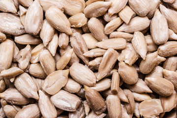 sunflower seeds as food background