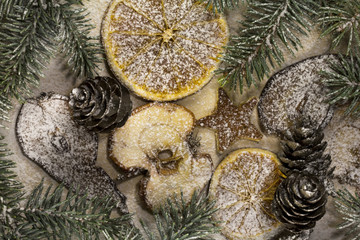 Dried Christmas fruit