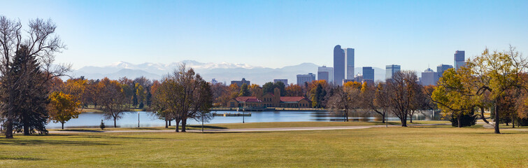 Denver Colorado City Park Panoramic Landscape