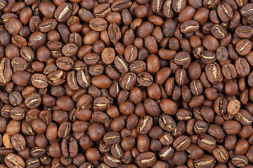 Texture of  Ethiopia Yirgacheffe (gourmet coffee).