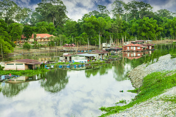 Fototapeta na wymiar River landscape in the north of Thailand