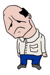sad man illustration