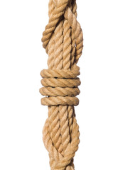 Rope isolated on the white background