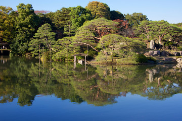 Rikugien Garden, ,Tokyo, Japan - Tokyo's most beautiful Japanese landscape garden 