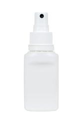 White spray plastic bottle