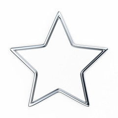 Star with silvery border