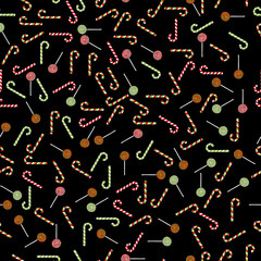 hand drawn vector christmas seamless pattern