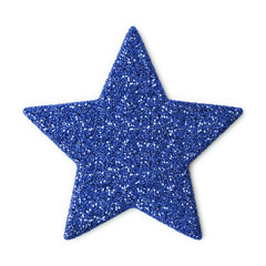 Blue glittering star