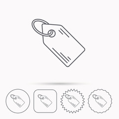 Price tag icon. Discount label sign.