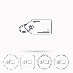 Price tag icon. Discount label sign.