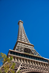 Eiffel tower on bright day