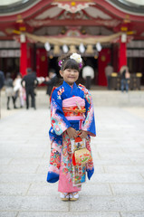 七五三の女の子