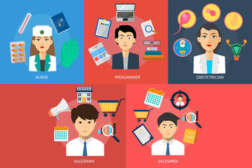 Human Profession Concept