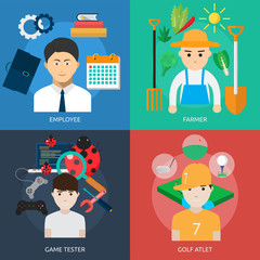 Human Profession Concept