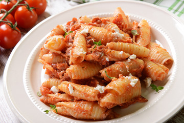 Pasta with ricotta