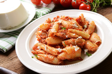 Pasta with ricotta