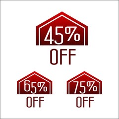 discount logo icon Vector