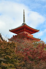 Obraz premium 京都 清水寺三重塔