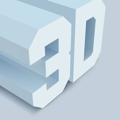 3D. Vector background.