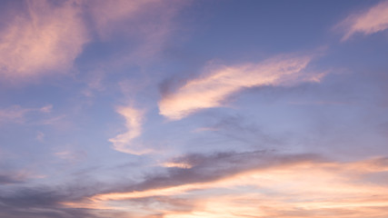 Sky sunset background