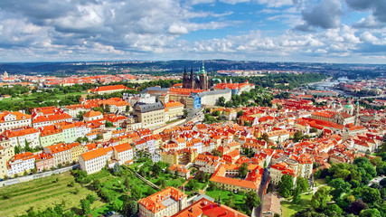 Fototapeta na wymiar Area Lesser Town of Prague, near the church Saint Vitus, Ventses