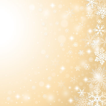 Christmas winter background with falling snowflakes