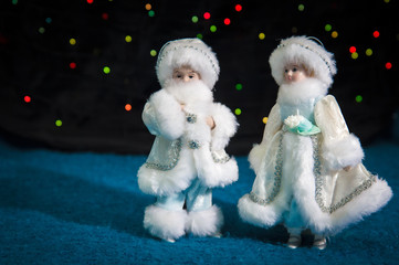 Christmas decorations boy and girl