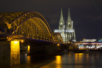 Hohenzollernbrücke and Cologne Dom