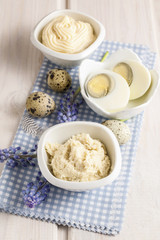 Horse radish and mayonnaise